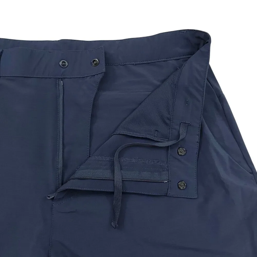 Fabletics Pants Mens Large Navy The Only Pant Tapered Snap Stretch Athletic